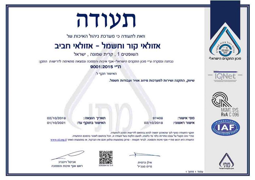 תקן ISO 9001-2015 לעסק קטן